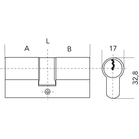 Cylindre Double 16 Pistons Wx - Long : 30x30 - A : 30 - B : 30 - IFAM 2 Cylindre Double 16 Pistons Wx - Long : 30x30 - A : 30 - B : 30 - IFAM – Image 2