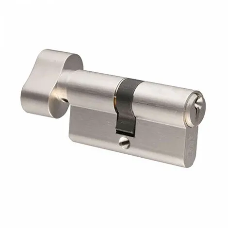 Cylindre F5S à Bouton 30x30mm - Finition Nickelé Satin - 3 Clés IFAM 1 Cylindre F5S à Bouton 30x30mm - Finition Nickelé Satin - 3 Clés IFAM