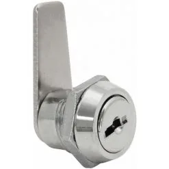 E3/87618 SERRURE 111 A. NICKEL. LANGUETTE DROITE 34mm. AVEC 2 CLÉS. IFAM