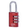 Cadenas Col Combi30. Rouge. 30mm. Arc ø5mm. Avec Combinaison. Ifam